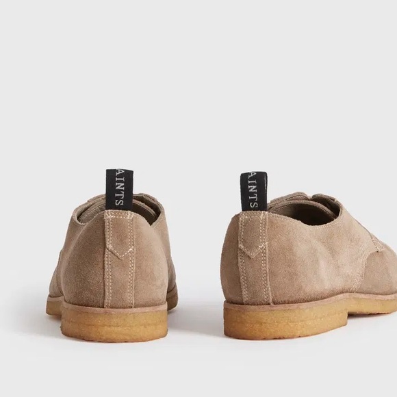 All Saints Men's Tan Suede Oxford Shoes - Picture 5 of 7